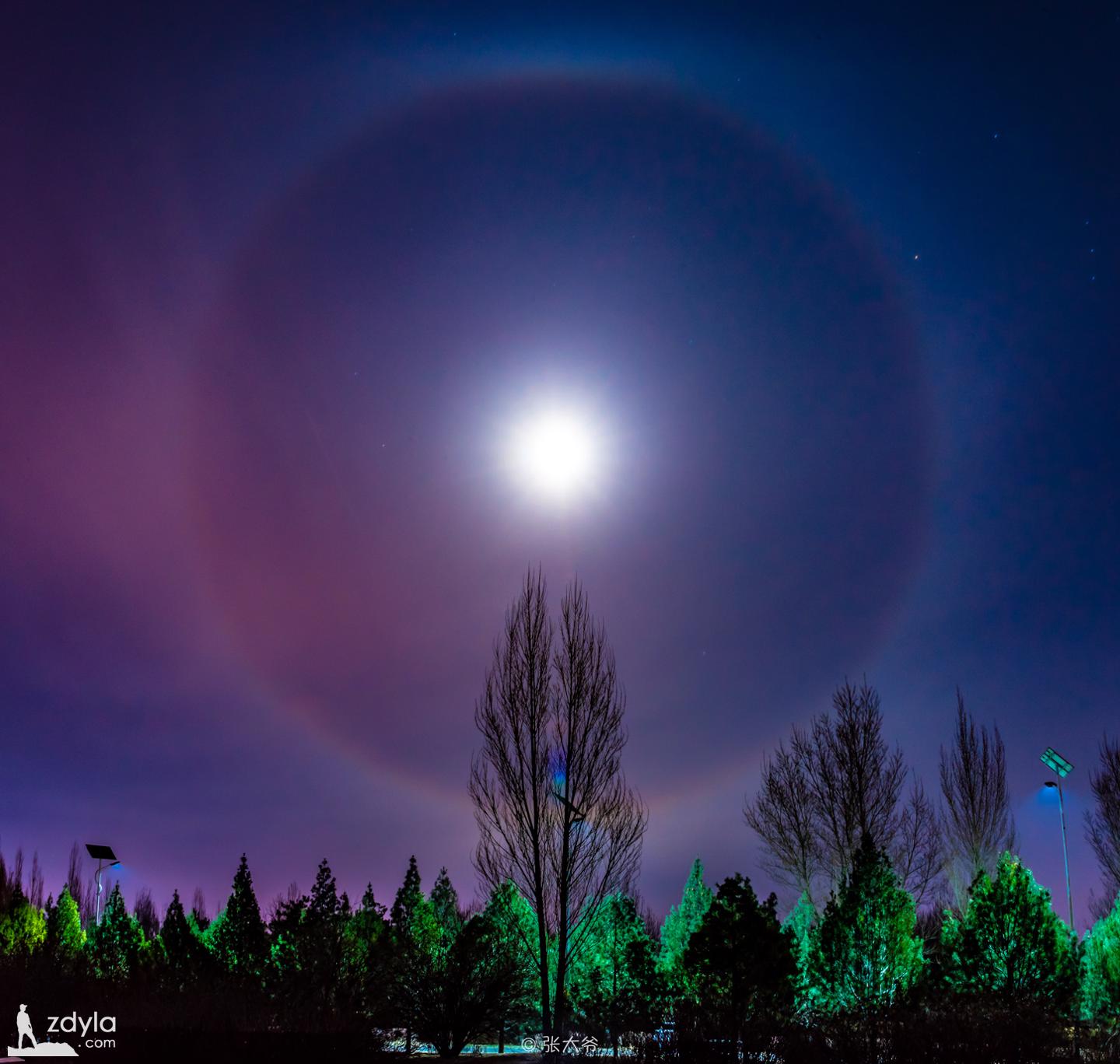 Moon Halo in my hometown