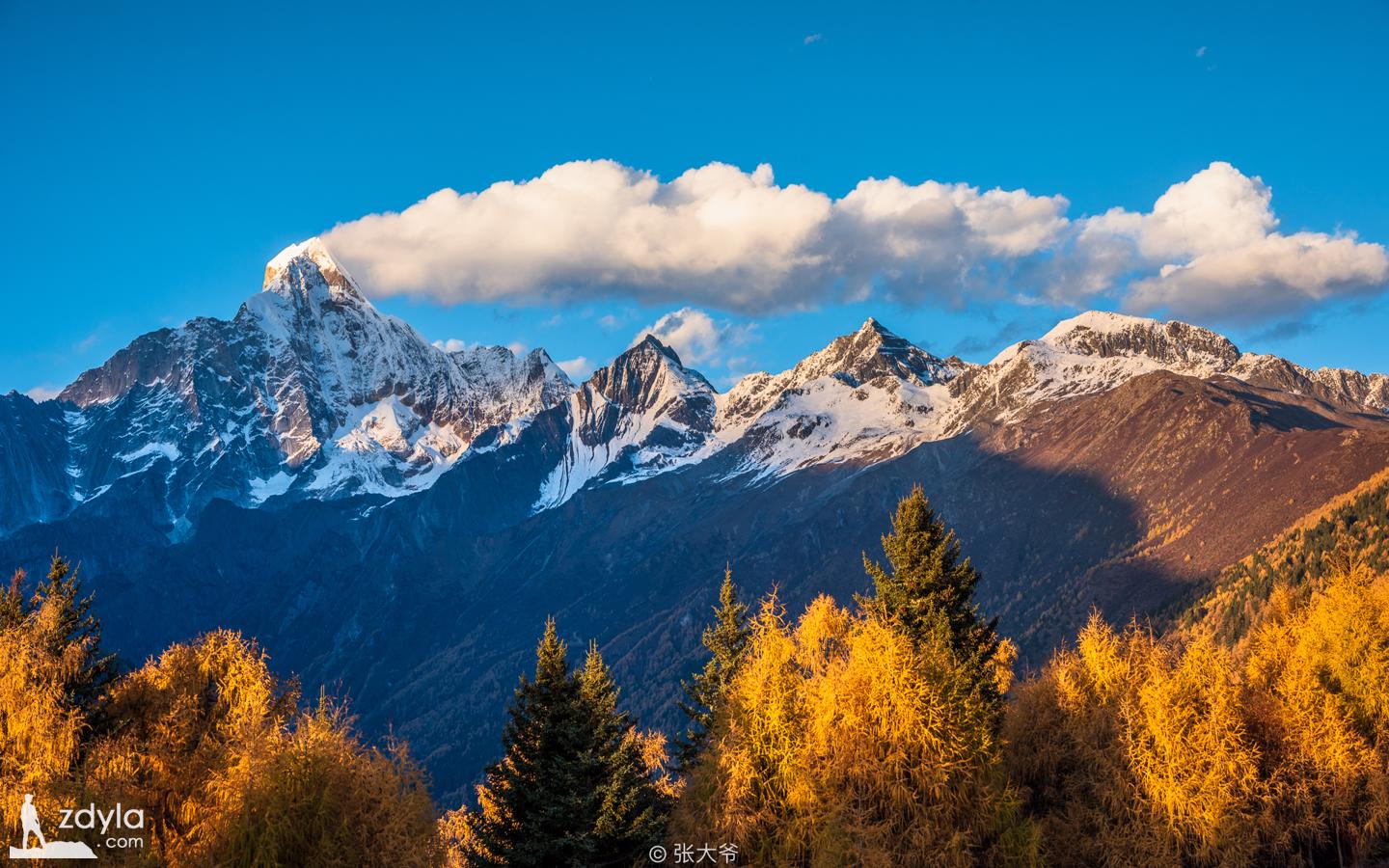 四姑娘山 · 日落金山