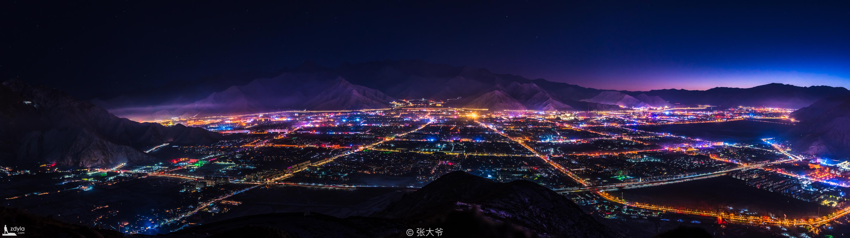 Night view of Lhasa · Salawuzi