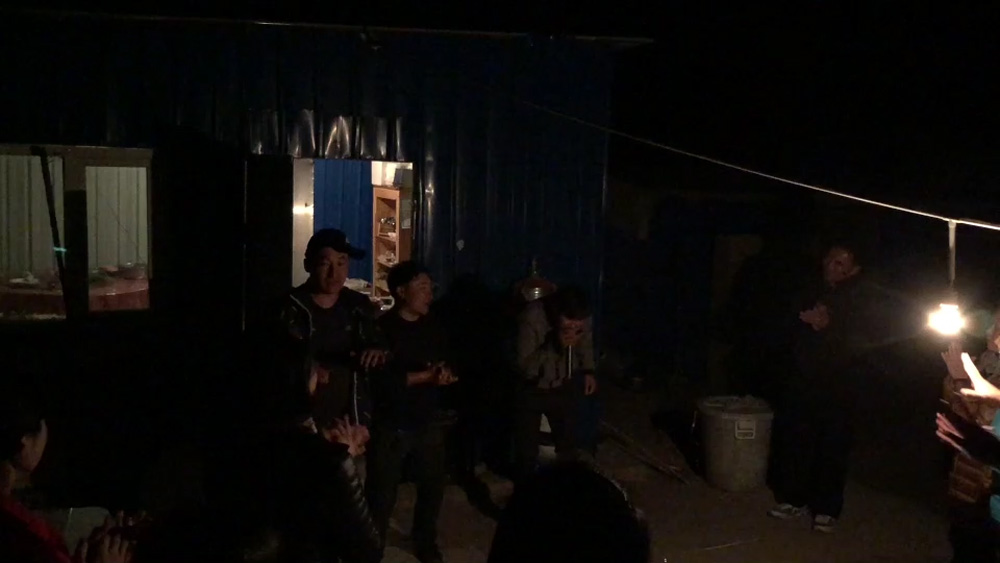 Kazaks singing and dancing in the Keotohai